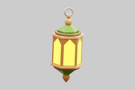 Preview: Cartoon lantern light fixture