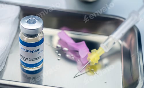 Preview: vial with antiviral chemical compound plitidepsin