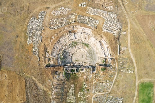 Preview: Aizonai antic city ruins with Zeus temple. Aizanoi ancient city in Cavdarhisar, Kutahya, Turkey.