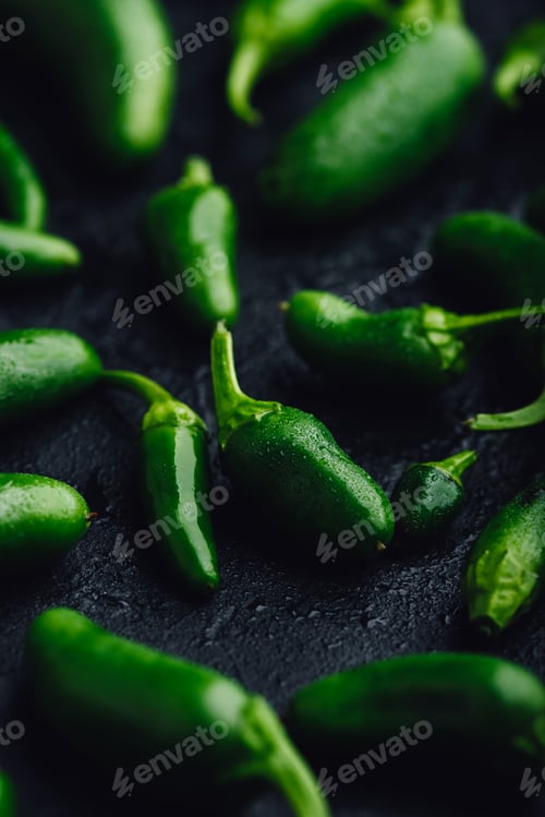 Preview: Jalapeno Peppers on Concrete Background