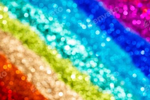 Preview: Colorful rainbow glitter background texture