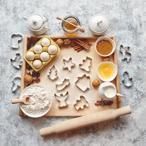 Preview: Delicious fresh and healthy ingredients for Christmas gingerbread