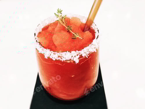 Preview: Refreshing watermelon slushy drink
