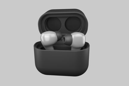 Preview: Wireless Earbuds 3D Illustration