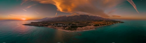 Preview: Crete - Orthi Ammos beach with huge sand dunes. Sfakia district, region of Chania