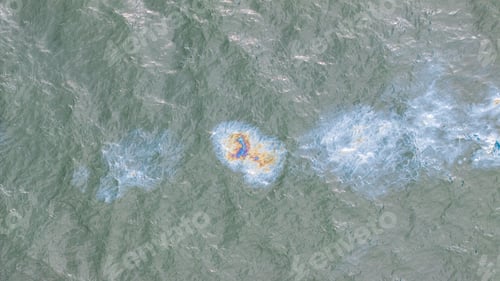 Preview: Aerial view of oil spill in Baltic Sea