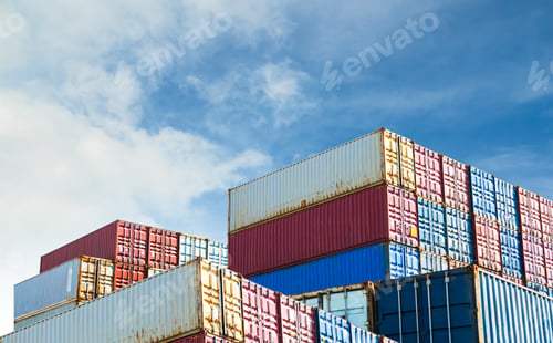 Preview: Cargo ship container goods export import