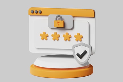 Preview: Secured Password Window with Padlock