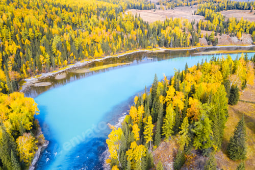 Preview: kanas landscape in autumn, picturesque