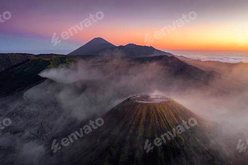 Preview: Nature landscape background in Java island, Indonesia