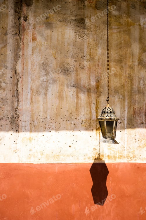 Preview: Old lantern on Holy Mary, greek name is Panagia Kremasti church