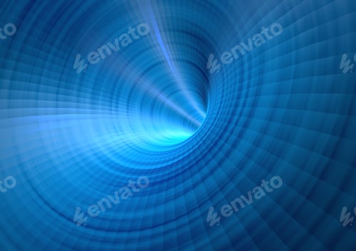 Preview: Abstract Digital Blue Background. Space Technology combined Background. 3D render