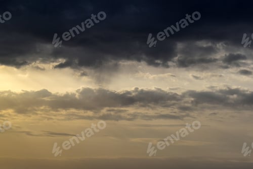Preview: Dark cloudy sky background.