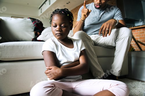 Preview: Father disciplining his daughter
