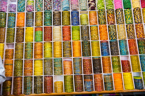 Preview: Abstract background multicolor bangles