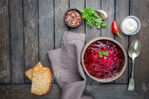 Preview: Traditional vegetable borscht