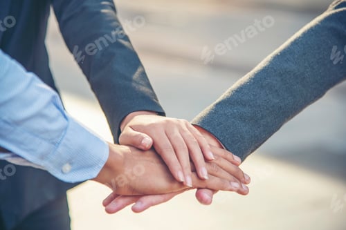 Preview: Partner Business Trust Teamwork Partnership. Industry contractor fist bump dealing mission