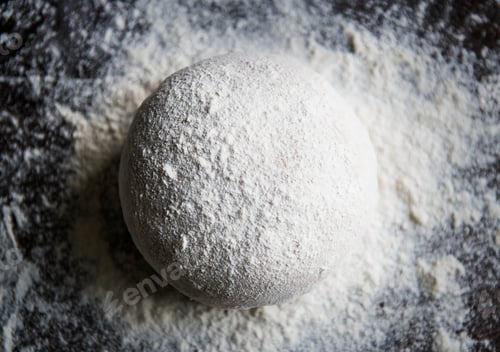 Preview: Dough covered with flour food photography recipe idea
