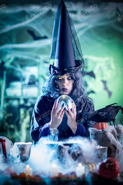 Preview: Witch Watching The Future In Magic Ball
