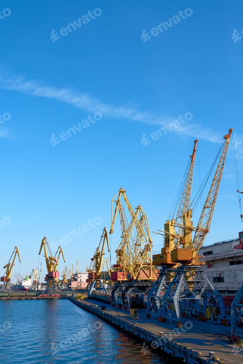 Vista previa: Logistics and transportation of container cargo ship.