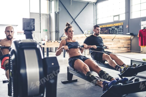 Preview: Sportive people training crossfit