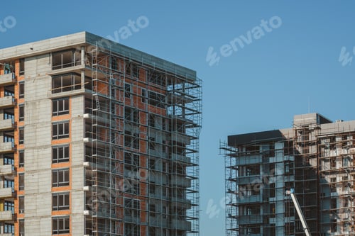 Preview: High-rise skyscraper building under construction