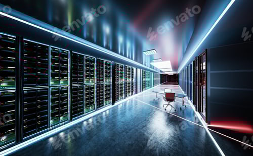 Preview: Computer network server room or data center