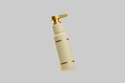Preview: Elegant cream and gold dispenser