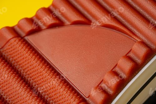 Preview: Rubber sole of a sports sneaker close up