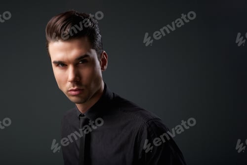 Preview: Modern young man with cool hairstyle