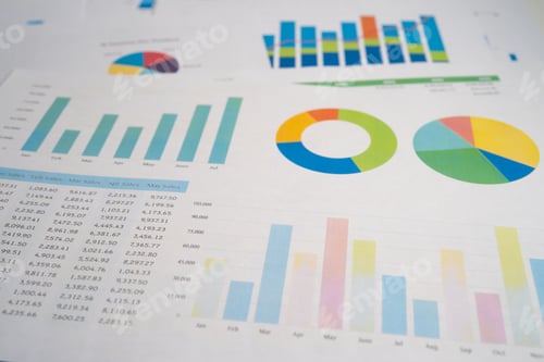 Preview: Business Statistics and Finance Graphs on Paper
