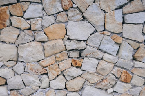 Preview: Various sized stones form a wall