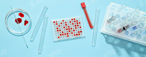 Preview: Concept of science and research with laboratory accessories