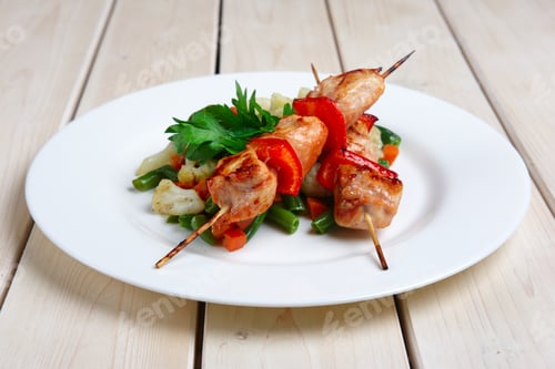 Preview: Shashlyk with roasted vegetables