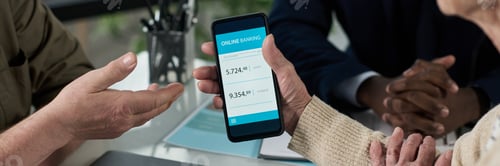 Preview: Senior Woman Using Banking App