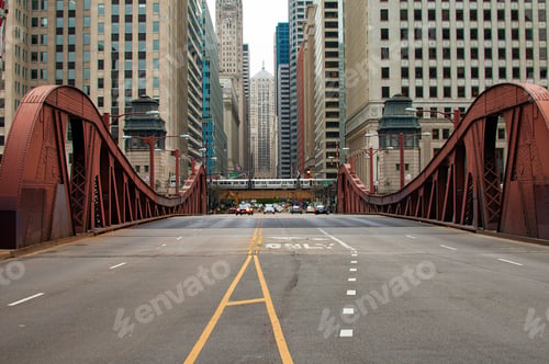 Preview: Marshall Suloway bridge also knowns as La Salle Street bridge in Chicago, Illinois, USA