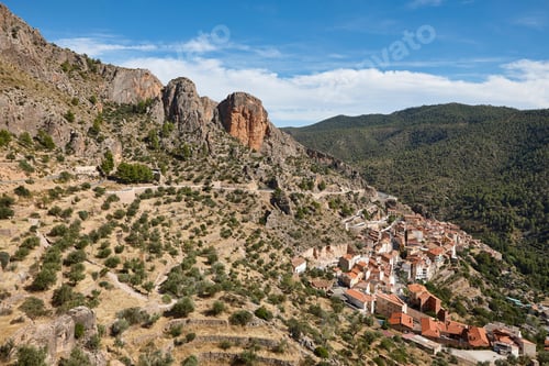 Preview: Picturesque village nestled in the mountain. Ayna. Castilla Mancha. Spain
