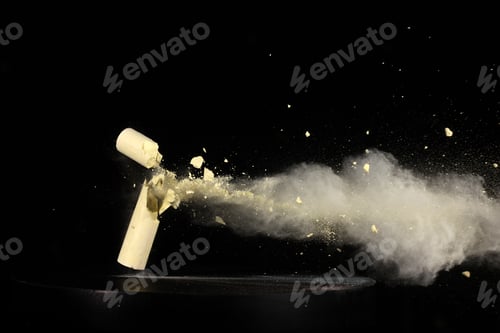 Preview: high speed photography sidewalk chalk