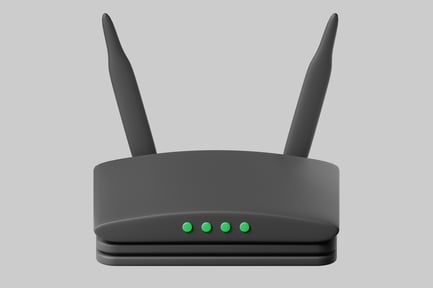 Preview: Wireless router with dual antennas