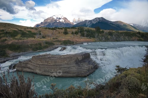Preview: Waterfall in Torres del Paine National Park