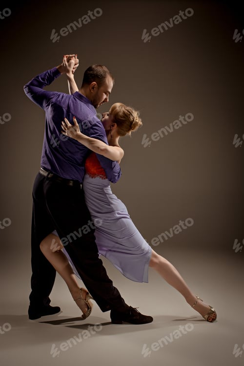 Preview: The man and the woman dancing argentinian tango