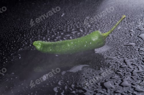 Preview: Green chili in focus.