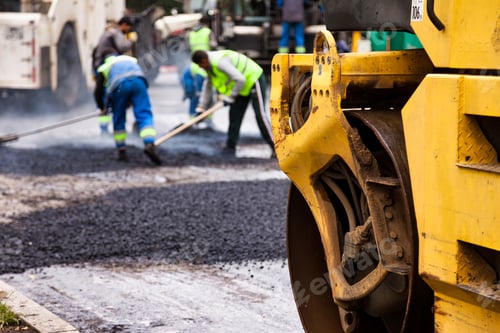 Preview: Paving Asphalt on Urban Roadway Improves Infrastructure and Traffic Flow