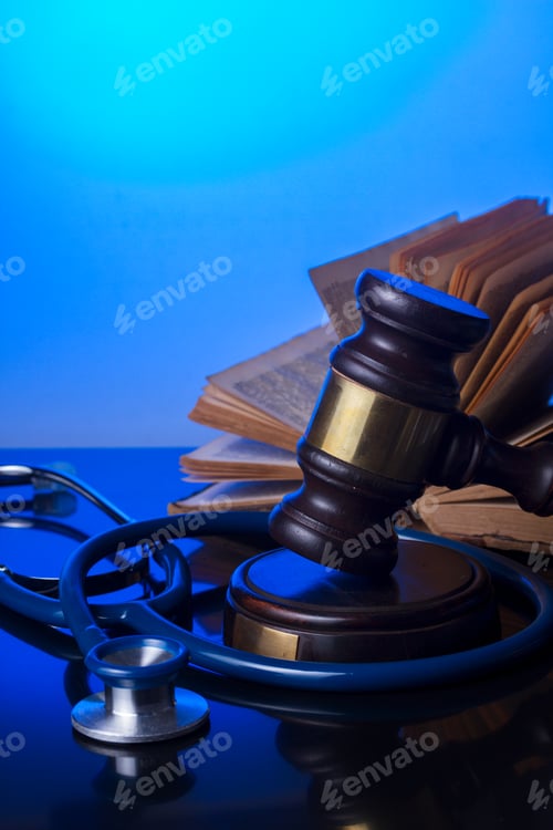 Preview: Hand holding law gavel