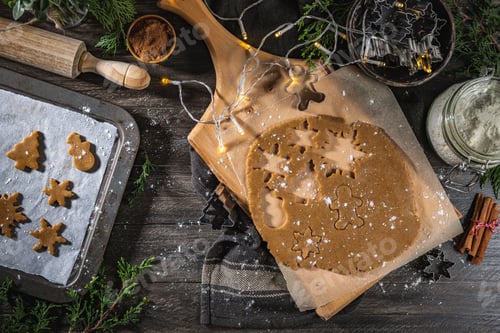 Preview: Raw dough for christmas cookies