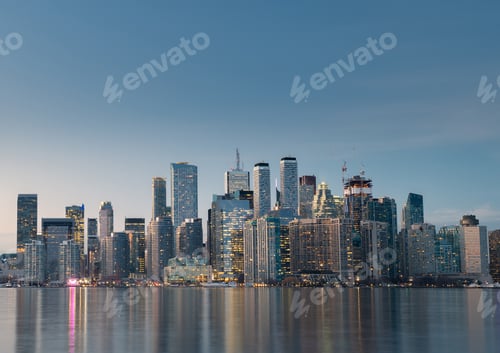 Preview: Toronto city skyline at night, Ontario, Canada
