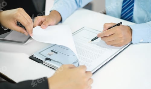 Preview: HR Manager talks to job applicants for job interviews about careers and Her personal history in the