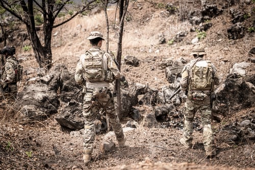 Preview: US marines in the mountains during the military operation