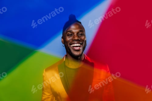 Preview: Artistic portrait with gel lights