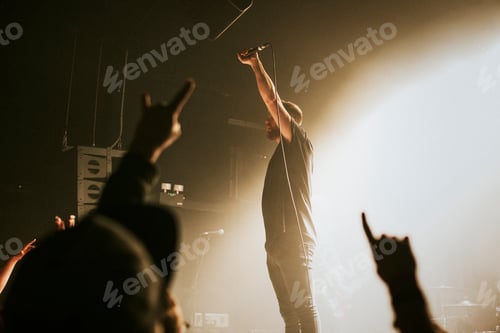 Preview: Rock band playing a small live show